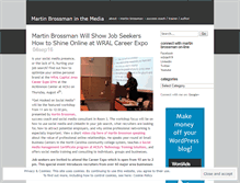 Tablet Screenshot of martinbrossmanmedia.wordpress.com