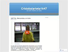 Tablet Screenshot of cristobalarteta1647.wordpress.com