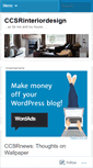 Mobile Screenshot of ccsrdesign.wordpress.com