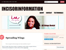 Tablet Screenshot of incisorinformation.wordpress.com
