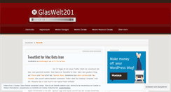 Desktop Screenshot of glaswelt201.wordpress.com
