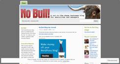 Desktop Screenshot of nobullblog.wordpress.com