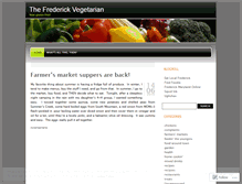 Tablet Screenshot of frederickvegetarian.wordpress.com