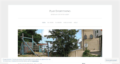 Desktop Screenshot of playeverything.wordpress.com