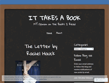 Tablet Screenshot of ittakesabook.wordpress.com