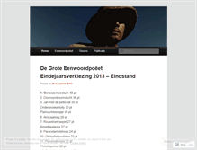 Tablet Screenshot of eenwoordpoeet.wordpress.com