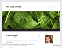 Tablet Screenshot of gloriousgreens.wordpress.com