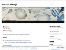 Tablet Screenshot of mustafaacungil.wordpress.com