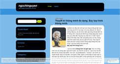 Desktop Screenshot of ngochinguyen.wordpress.com