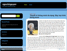Tablet Screenshot of ngochinguyen.wordpress.com