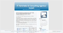 Desktop Screenshot of itagentur.wordpress.com