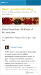 Mobile Screenshot of greengoddess3.wordpress.com