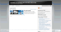 Desktop Screenshot of inviertaenfondos.wordpress.com