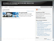 Tablet Screenshot of inviertaenfondos.wordpress.com