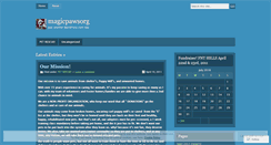 Desktop Screenshot of magicpawsorg.wordpress.com