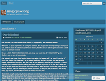 Tablet Screenshot of magicpawsorg.wordpress.com