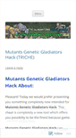 Mobile Screenshot of hackmutantsgeneticgladiators.wordpress.com