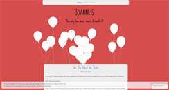 Desktop Screenshot of joannetohh.wordpress.com