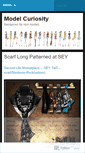 Mobile Screenshot of modelcuriosity.wordpress.com