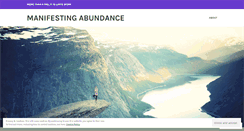 Desktop Screenshot of manifestingabundance.wordpress.com