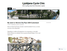 Tablet Screenshot of ljubljanacyclechic.wordpress.com