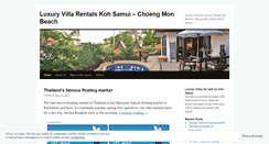 Desktop Screenshot of luxuryvillarentalskohsamui.wordpress.com