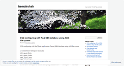 Desktop Screenshot of hemalrshah.wordpress.com