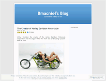 Tablet Screenshot of bmacniel.wordpress.com