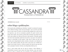 Tablet Screenshot of cassandrazine.wordpress.com