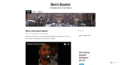 Desktop Screenshot of bensboston.wordpress.com