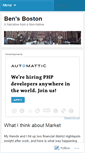 Mobile Screenshot of bensboston.wordpress.com