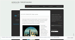 Desktop Screenshot of musicadeltercermilenio.wordpress.com