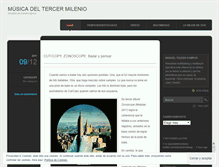 Tablet Screenshot of musicadeltercermilenio.wordpress.com