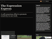 Tablet Screenshot of expressionexpress.wordpress.com