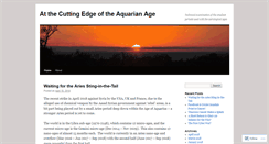 Desktop Screenshot of cuttingedgeaquarianage.wordpress.com