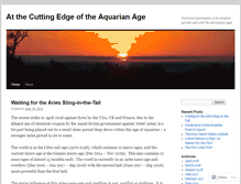 Tablet Screenshot of cuttingedgeaquarianage.wordpress.com