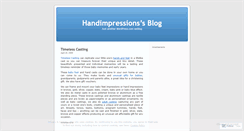 Desktop Screenshot of handimpressions.wordpress.com