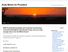 Tablet Screenshot of andyforpresident.wordpress.com