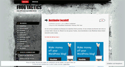 Desktop Screenshot of frogtactics.wordpress.com