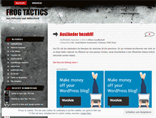 Tablet Screenshot of frogtactics.wordpress.com