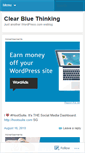 Mobile Screenshot of clearbluethinking.wordpress.com