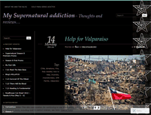 Tablet Screenshot of mysupernaturaladdiction.wordpress.com