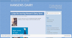 Desktop Screenshot of hansendairy.wordpress.com