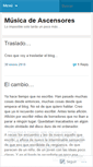 Mobile Screenshot of musicadeascensores.wordpress.com