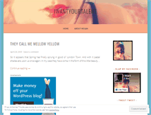 Tablet Screenshot of iwantyourtalent.wordpress.com
