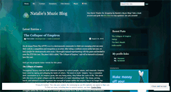 Desktop Screenshot of nataliemuzic.wordpress.com