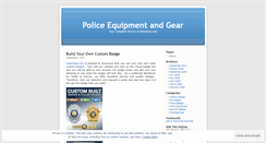 Desktop Screenshot of policeequipment.wordpress.com