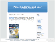 Tablet Screenshot of policeequipment.wordpress.com