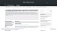 Desktop Screenshot of msbettylou.wordpress.com