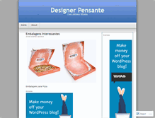 Tablet Screenshot of designerpensante.wordpress.com